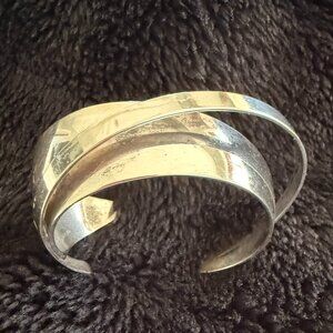 Sterling silver statement bracelet